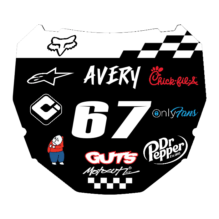 CUSTOM ODI NUMBER PLATE DECAL