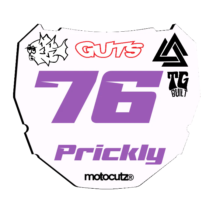 CUSTOM ODI NUMBER PLATE DECAL