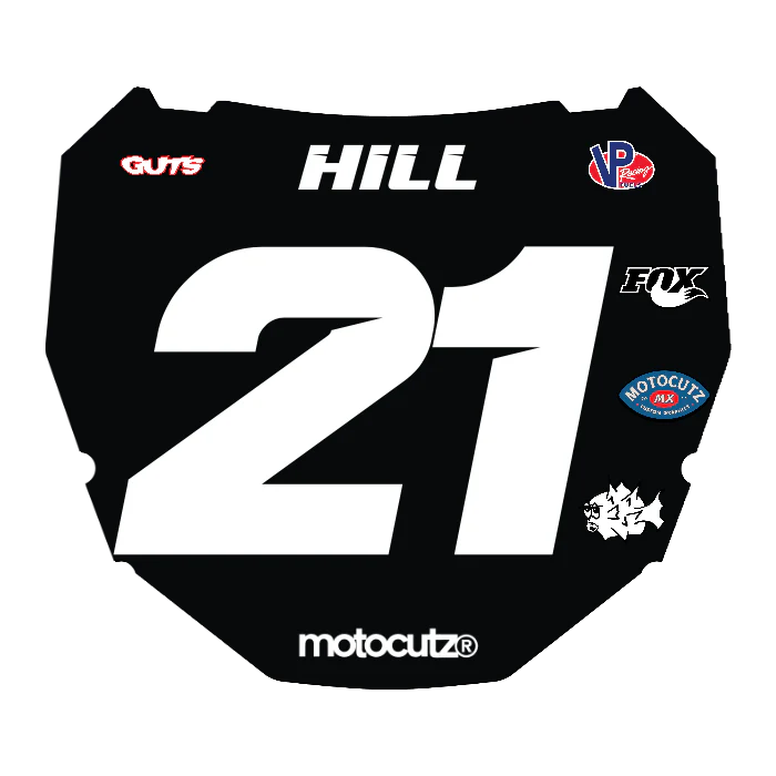 CUSTOM ODI NUMBER PLATE DECAL