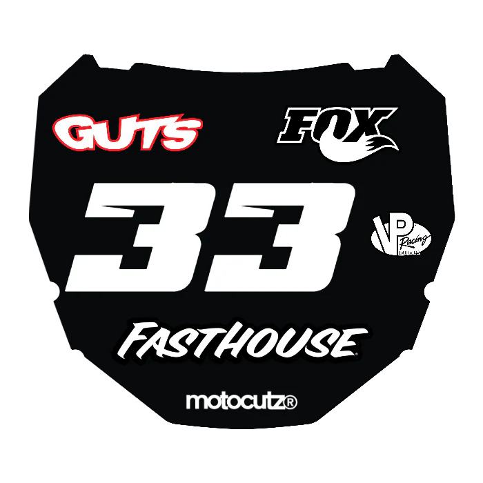 CUSTOM ODI NUMBER PLATE DECAL