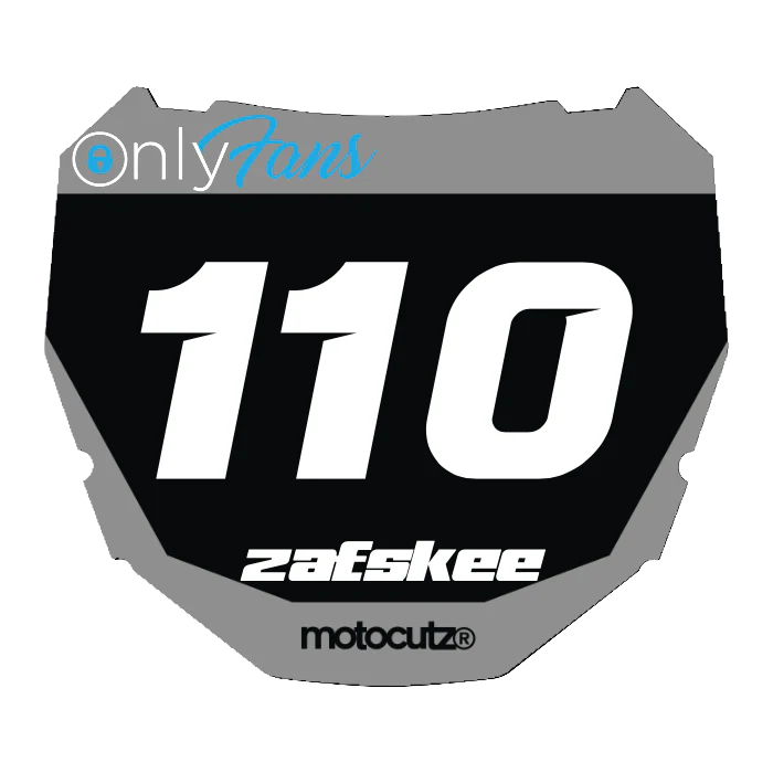 CUSTOM ODI NUMBER PLATE DECAL