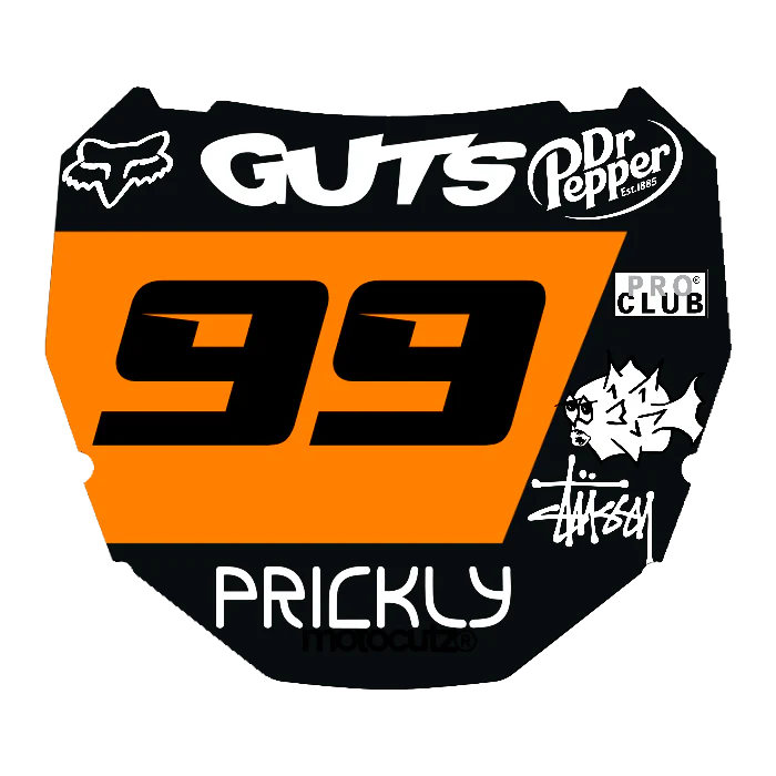 CUSTOM ODI NUMBER PLATE DECAL