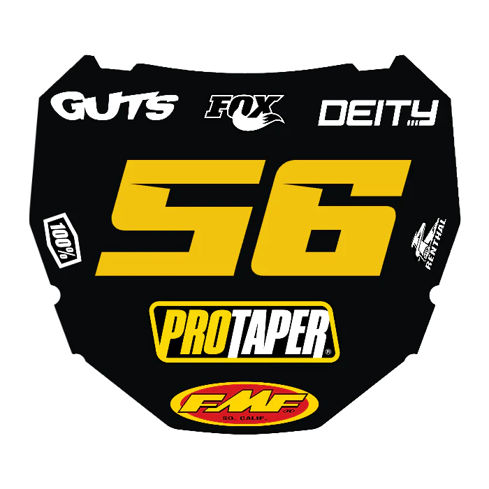 CUSTOM ODI NUMBER PLATE DECAL