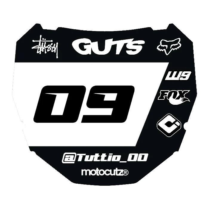 CUSTOM ODI NUMBER PLATE DECAL