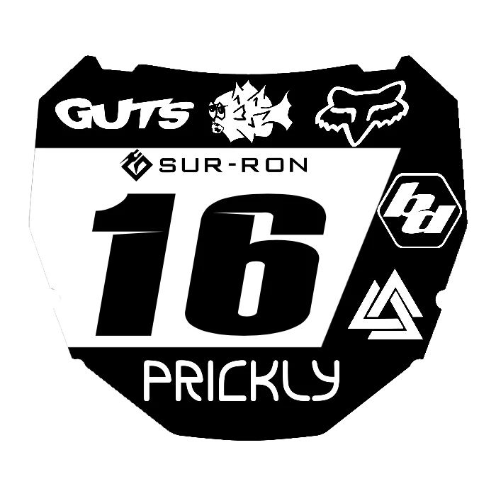 CUSTOM ODI NUMBER PLATE DECAL