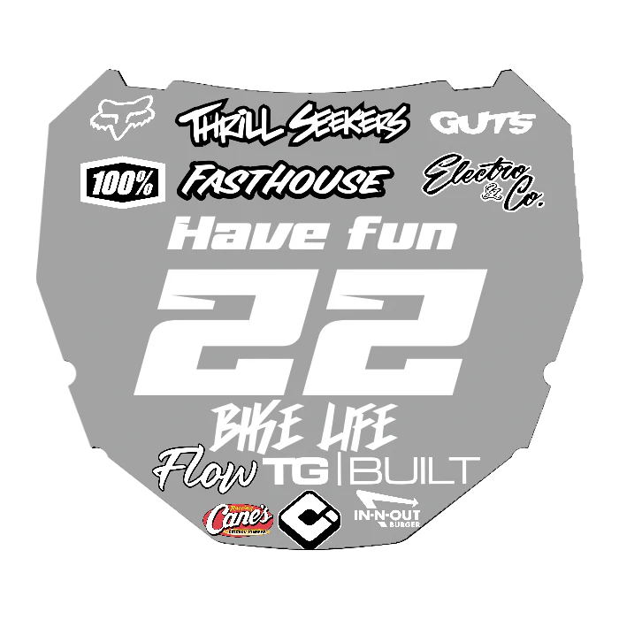 CUSTOM ODI NUMBER PLATE DECAL
