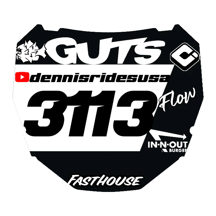 CUSTOM ODI NUMBER PLATE DECAL