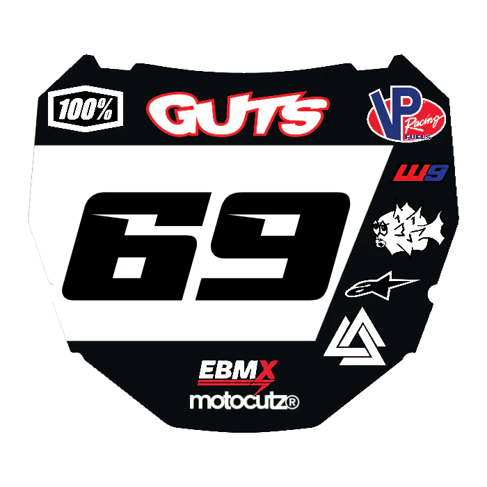 CUSTOM ODI NUMBER PLATE DECAL