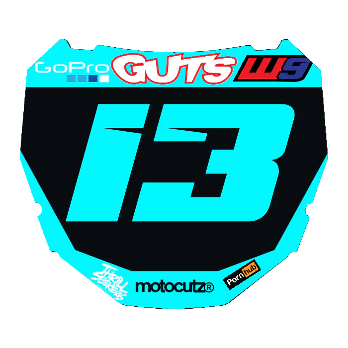 CUSTOM ODI NUMBER PLATE DECAL