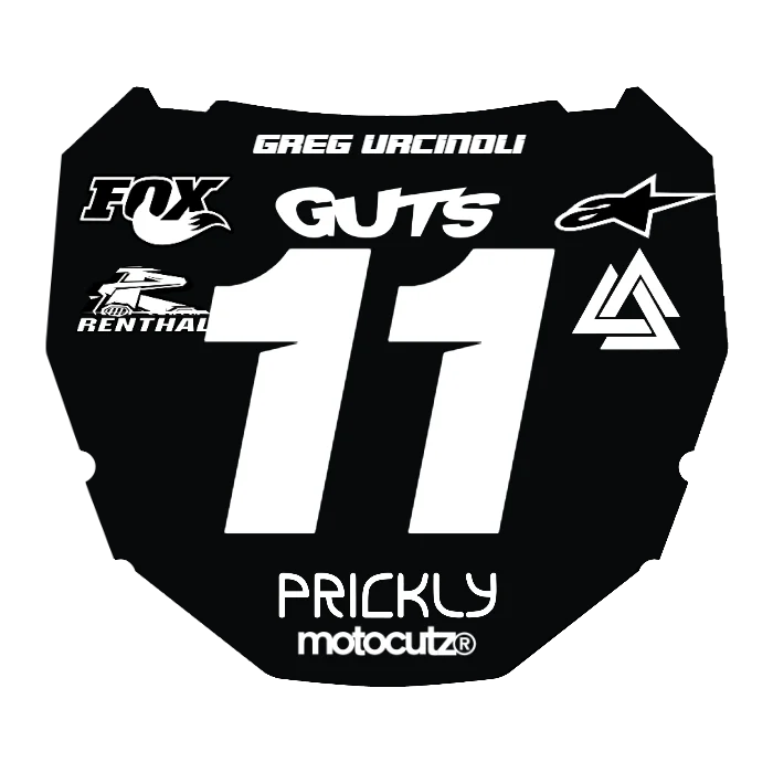 CUSTOM ODI NUMBER PLATE DECAL