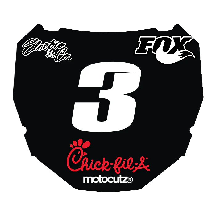 CUSTOM ODI NUMBER PLATE DECAL