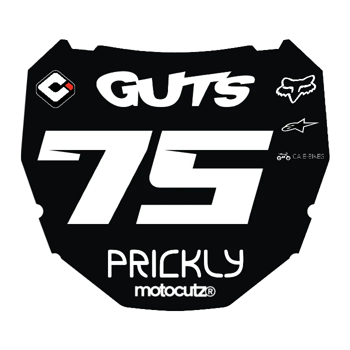 CUSTOM ODI NUMBER PLATE DECAL