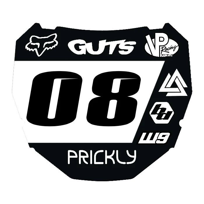 CUSTOM ODI NUMBER PLATE DECAL