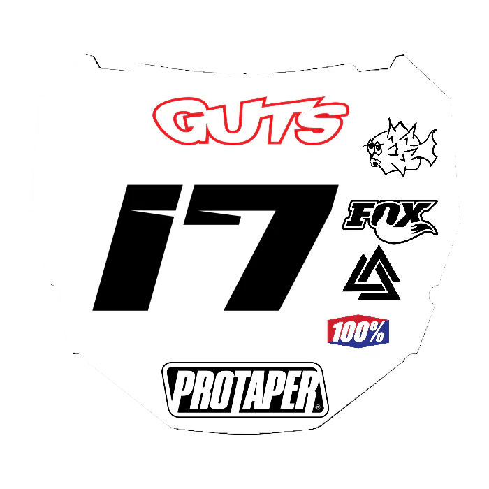 CUSTOM ODI NUMBER PLATE DECAL