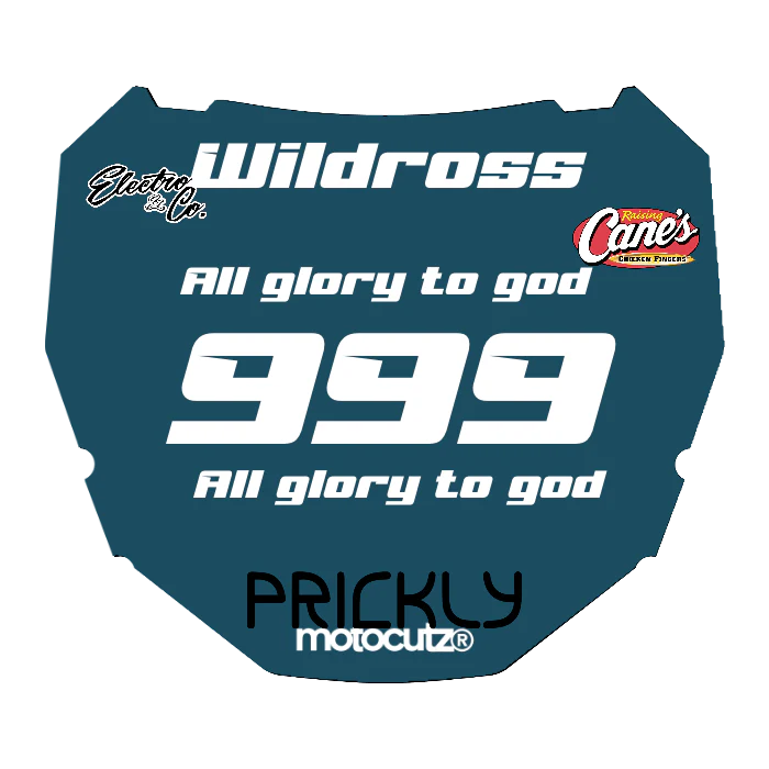CUSTOM ODI NUMBER PLATE DECAL