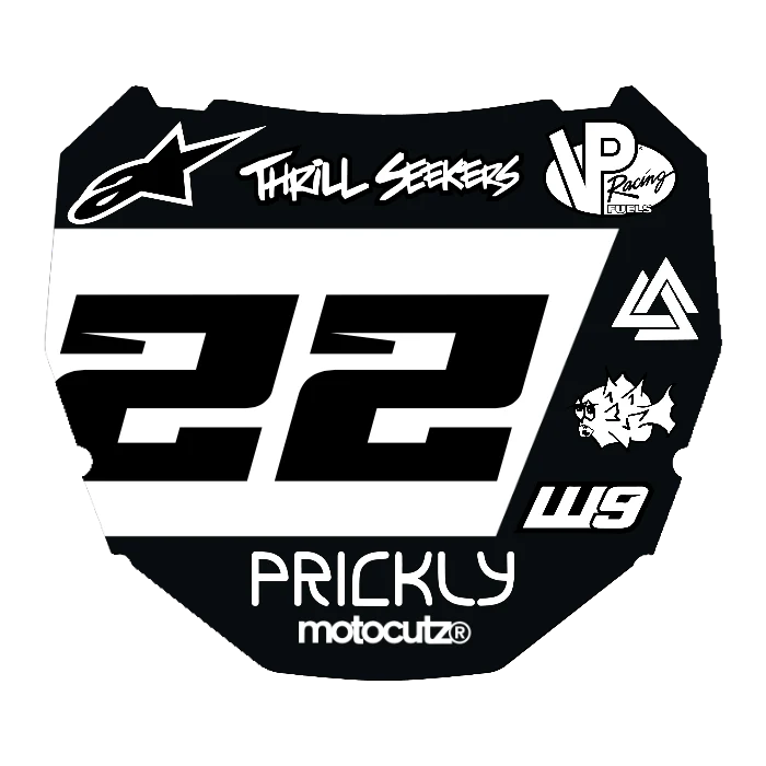 CUSTOM ODI NUMBER PLATE DECAL