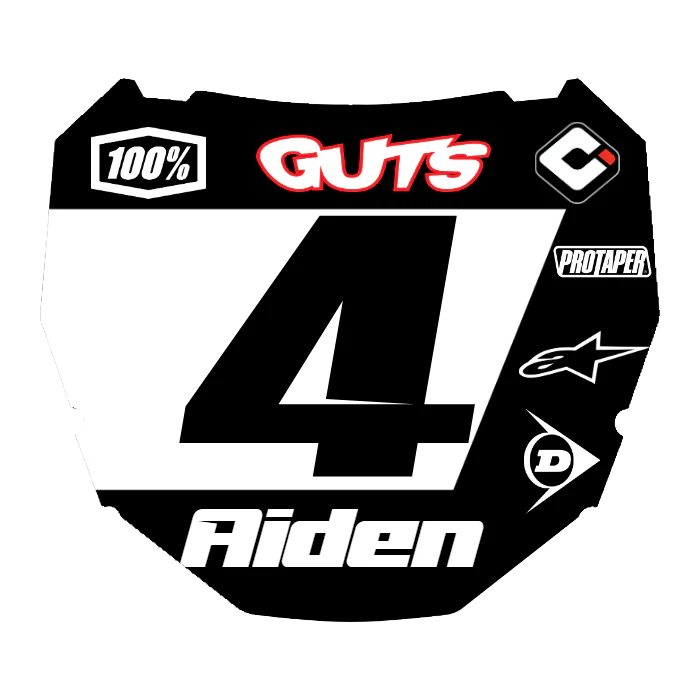 CUSTOM ODI NUMBER PLATE DECAL