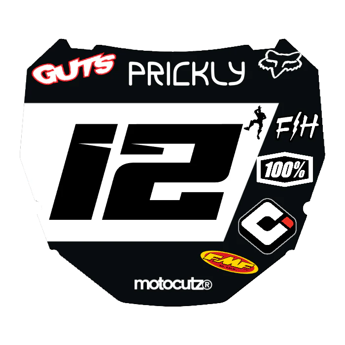 CUSTOM ODI NUMBER PLATE DECAL