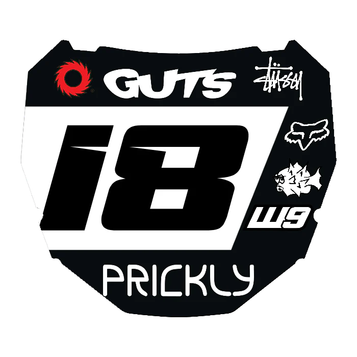 CUSTOM ODI NUMBER PLATE DECAL