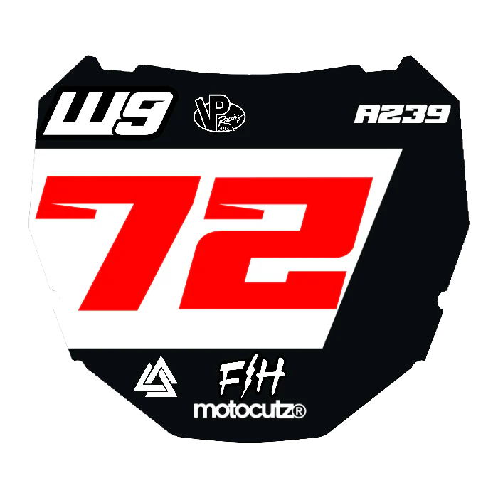 CUSTOM ODI NUMBER PLATE DECAL