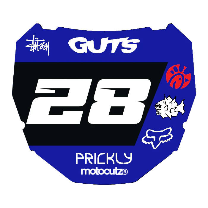 CUSTOM ODI NUMBER PLATE DECAL