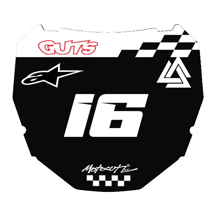 CUSTOM ODI NUMBER PLATE DECAL