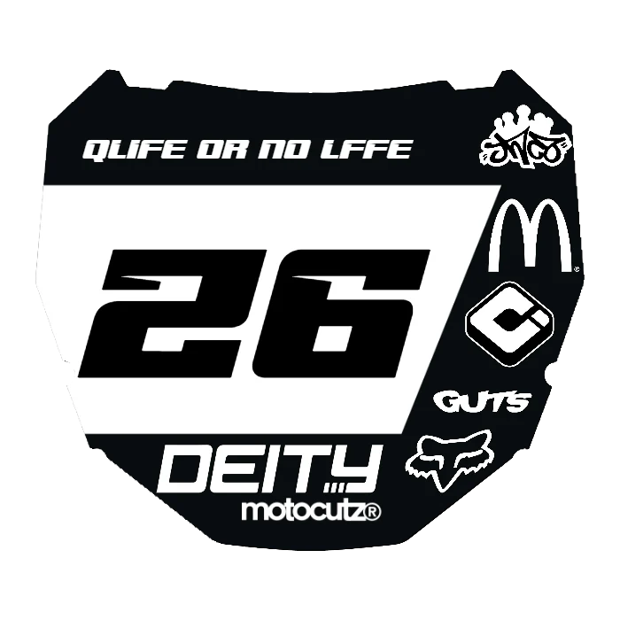 CUSTOM ODI NUMBER PLATE DECAL