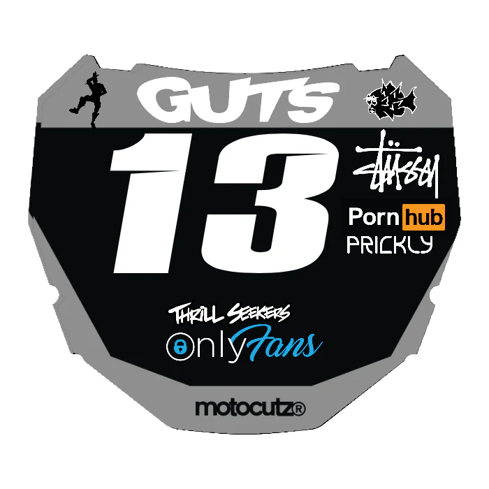 CUSTOM ODI NUMBER PLATE DECAL