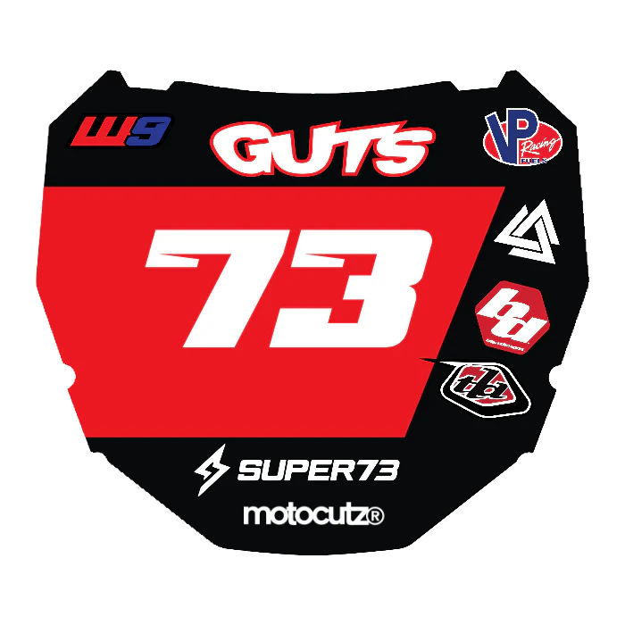 CUSTOM ODI NUMBER PLATE DECAL