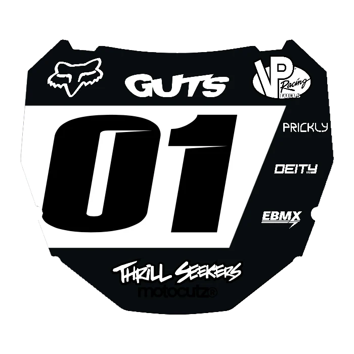 CUSTOM ODI NUMBER PLATE DECAL