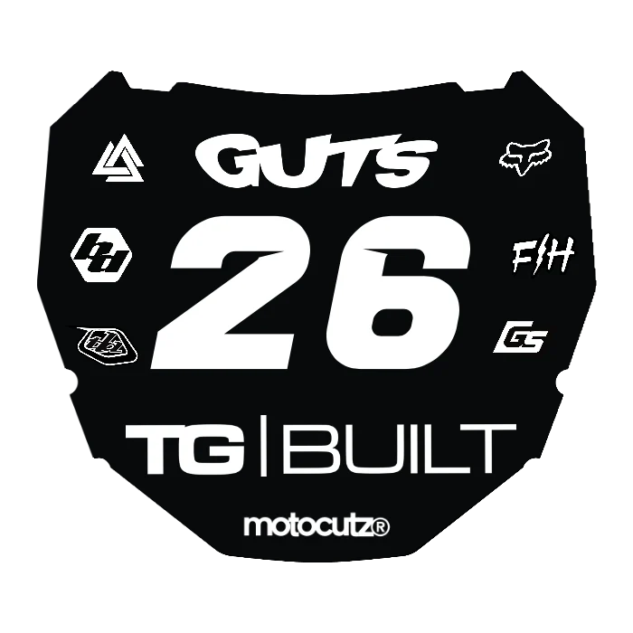 CUSTOM ODI NUMBER PLATE DECAL