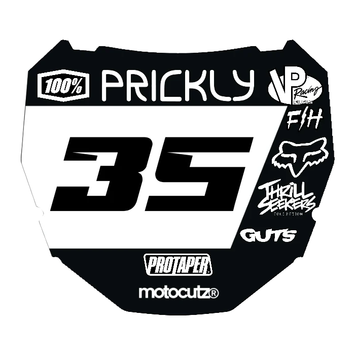 CUSTOM ODI NUMBER PLATE DECAL