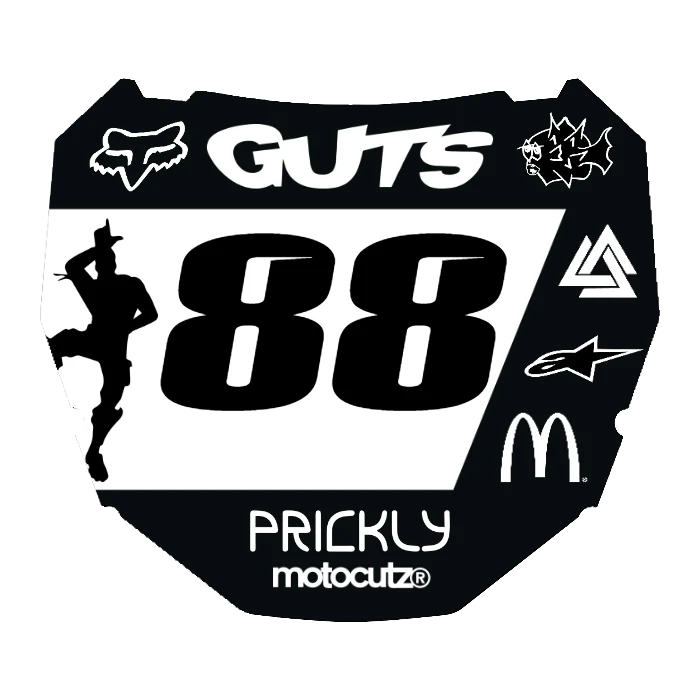 CUSTOM ODI NUMBER PLATE DECAL