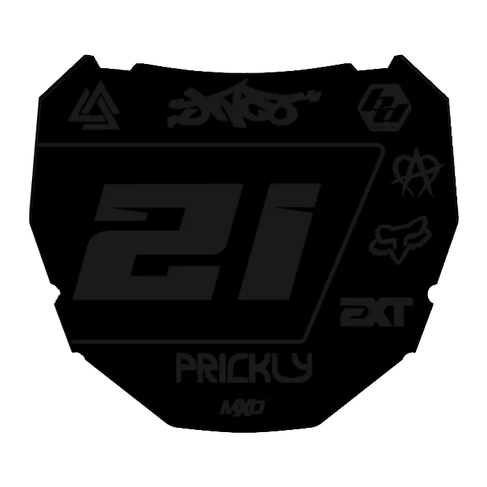 CUSTOM ODI NUMBER PLATE DECAL