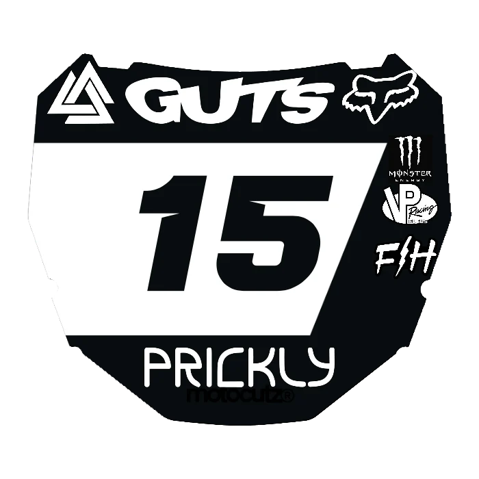 CUSTOM ODI NUMBER PLATE DECAL