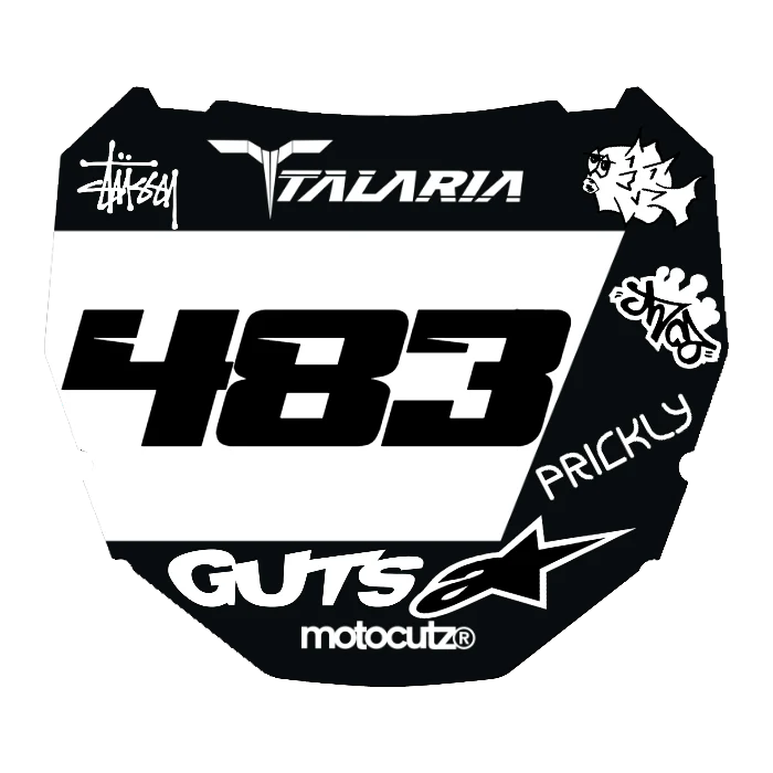 CUSTOM ODI NUMBER PLATE DECAL
