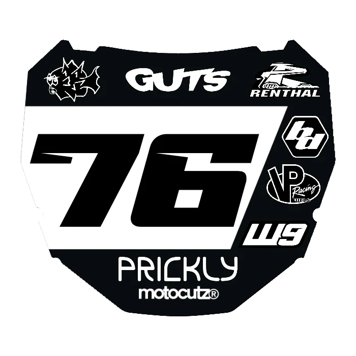 CUSTOM ODI NUMBER PLATE DECAL