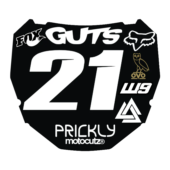 CUSTOM ODI NUMBER PLATE DECAL