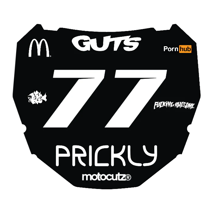 CUSTOM ODI NUMBER PLATE DECAL