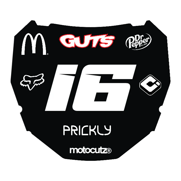CUSTOM ODI NUMBER PLATE DECAL