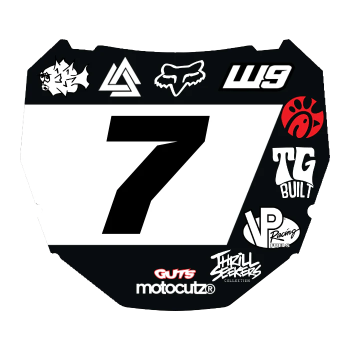 CUSTOM ODI NUMBER PLATE DECAL