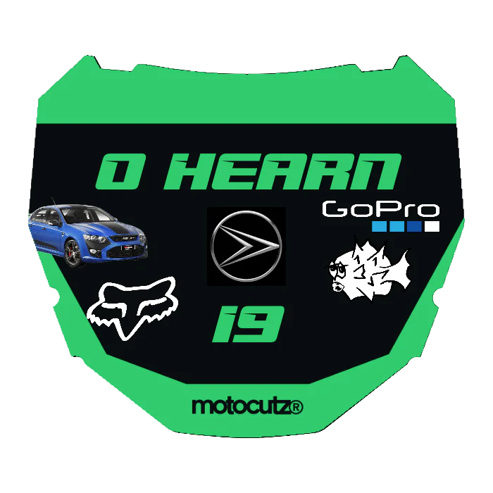 CUSTOM ODI NUMBER PLATE DECAL