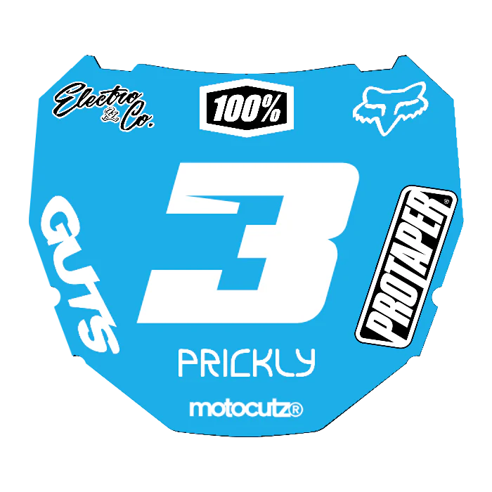 CUSTOM ODI NUMBER PLATE DECAL