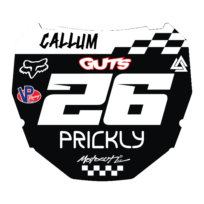 CUSTOM ODI NUMBER PLATE DECAL