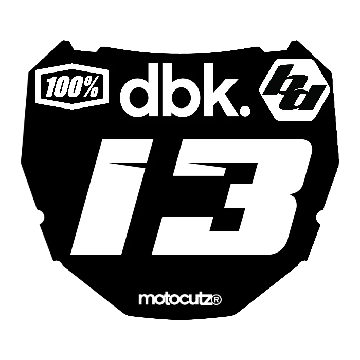 CUSTOM ODI NUMBER PLATE DECAL