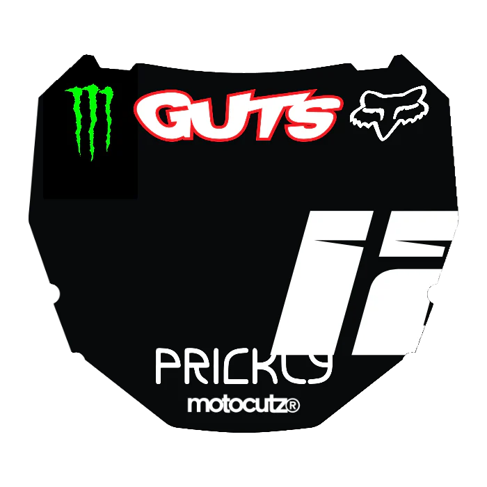 CUSTOM ODI NUMBER PLATE DECAL