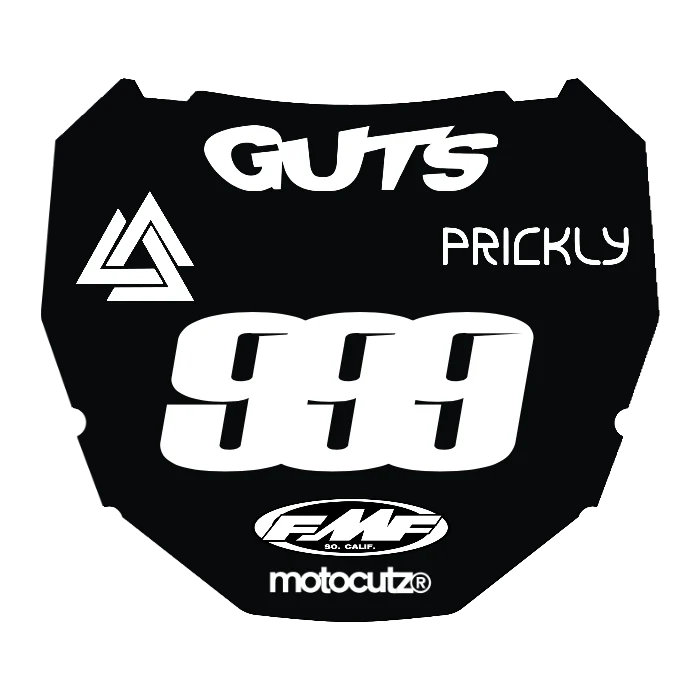 CUSTOM ODI NUMBER PLATE DECAL