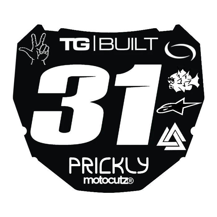 CUSTOM ODI NUMBER PLATE DECAL