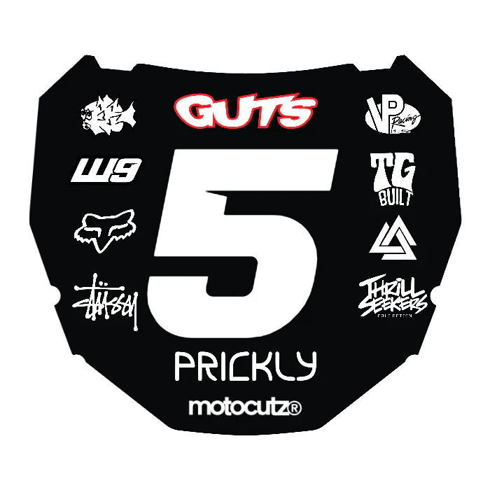 CUSTOM ODI NUMBER PLATE DECAL