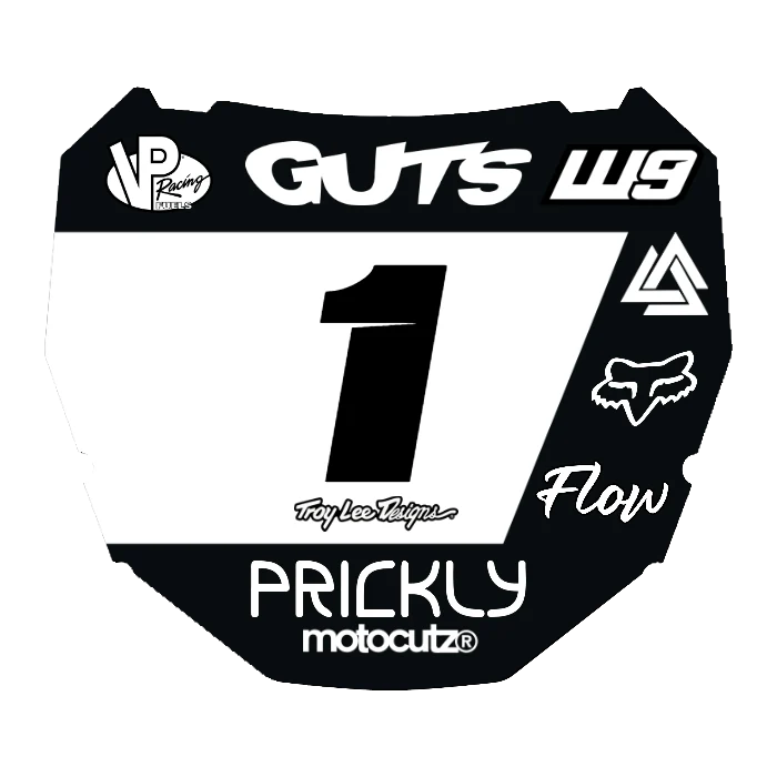 CUSTOM ODI NUMBER PLATE DECAL